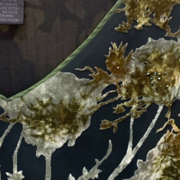 ⭐️Cynthia Steffe,VELVET & Absolutely Stunning Rich Green & Black, Just Add Boots - Picture 7 of 12